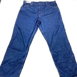Property Of Aramark WearGuard Jeans Mens 42x32 Blue Denim Cotton High Rise